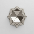 Geometric Faceted Mirror Wall Art
