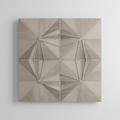 Geometric Fabric Relief Wall Art Panel