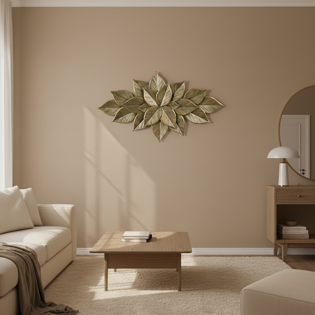 Layered Leaf Wall Décor