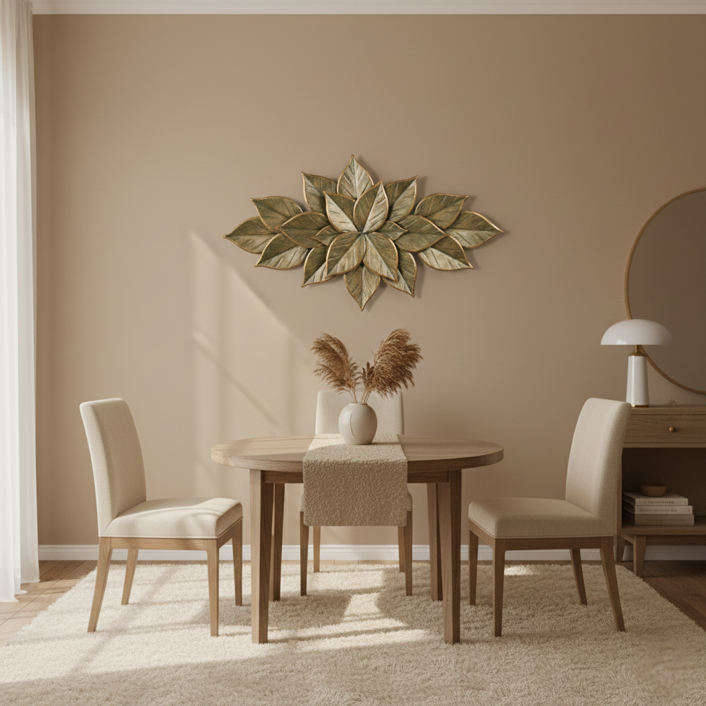 Layered Leaf Wall Décor